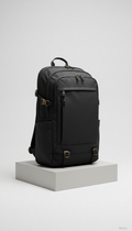 Charcoal black architect backpack